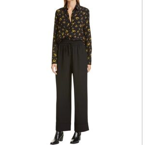 GANNI Floral Print Button-Up Shirt – Excellent Condition